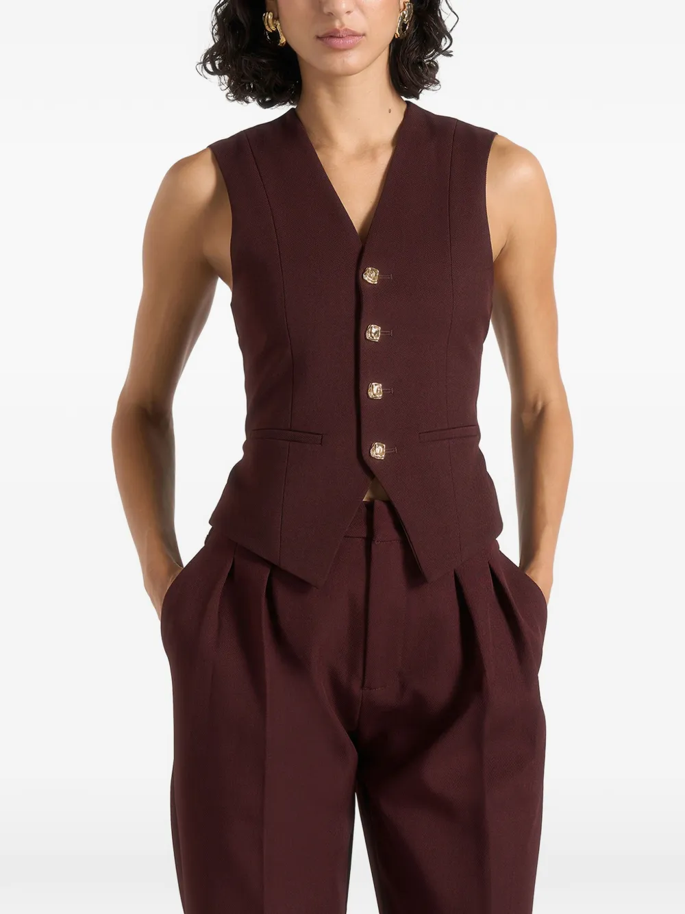 Manière De Voir Gilet Christine sartoriale - Rosso