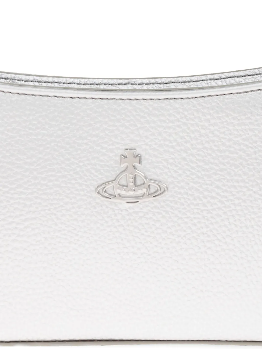 Vivienne Westwood Tasha Shoulder Phone Bag Mini Croc-embossed White In White