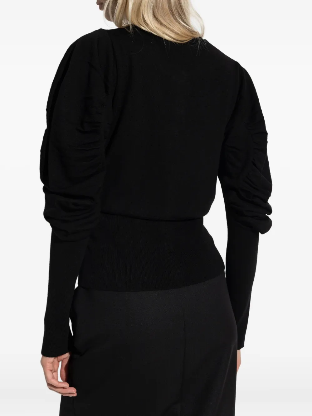 Vivienne Westwood Long-sleeved Knitted Cardigan In Black