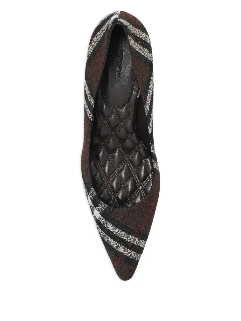 Burberry 55 mm Dame geruite pumps Bruin