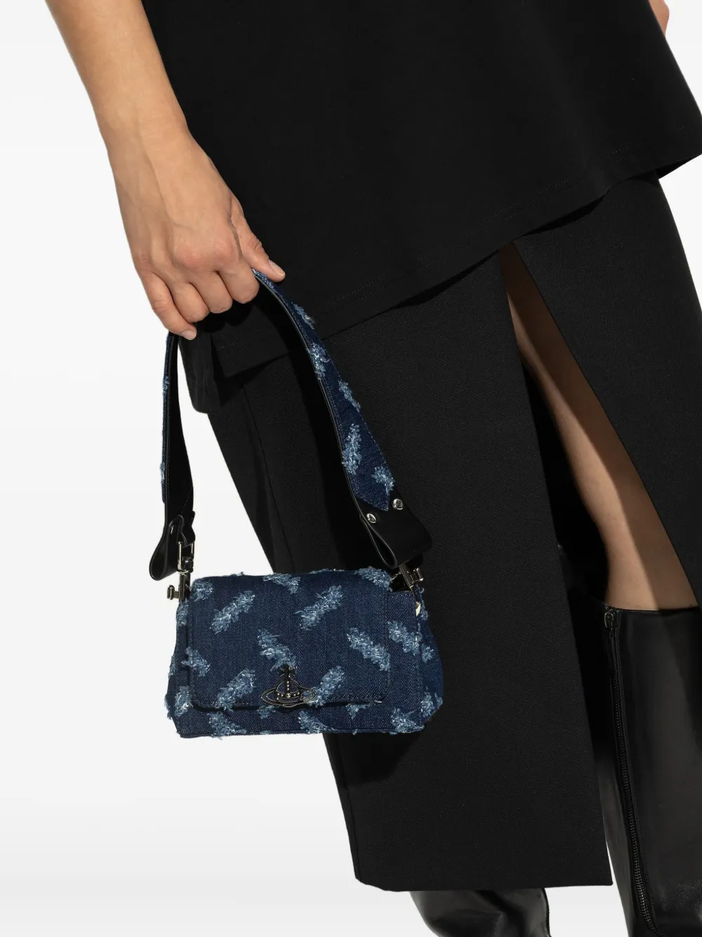 Vivienne Westwood small Hazel tote bag - Blauw