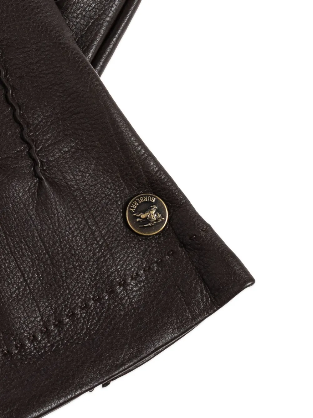 Burberry Handschoenen met stiksel Bruin