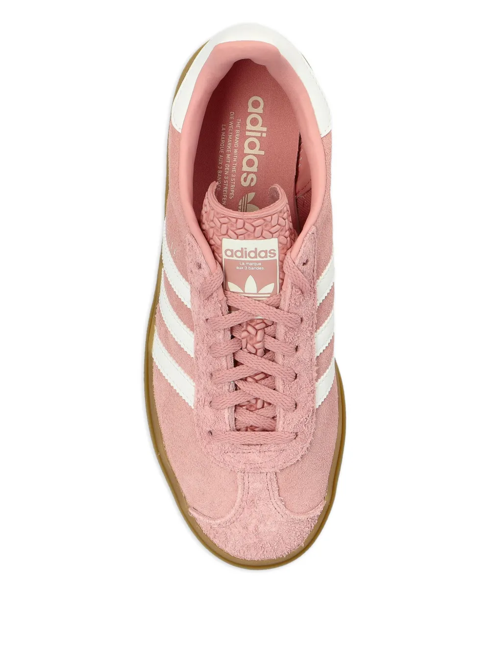 adidas Gazelle suède sneakers met drie strepen Roze