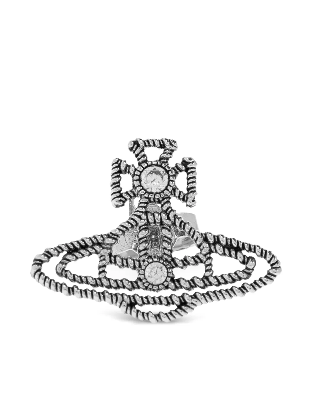 Vivienne Westwood Orb クリスタル ピアス | シルバートーン Vivienne Westwood Orb クリスタル ピアス | シルバートーン