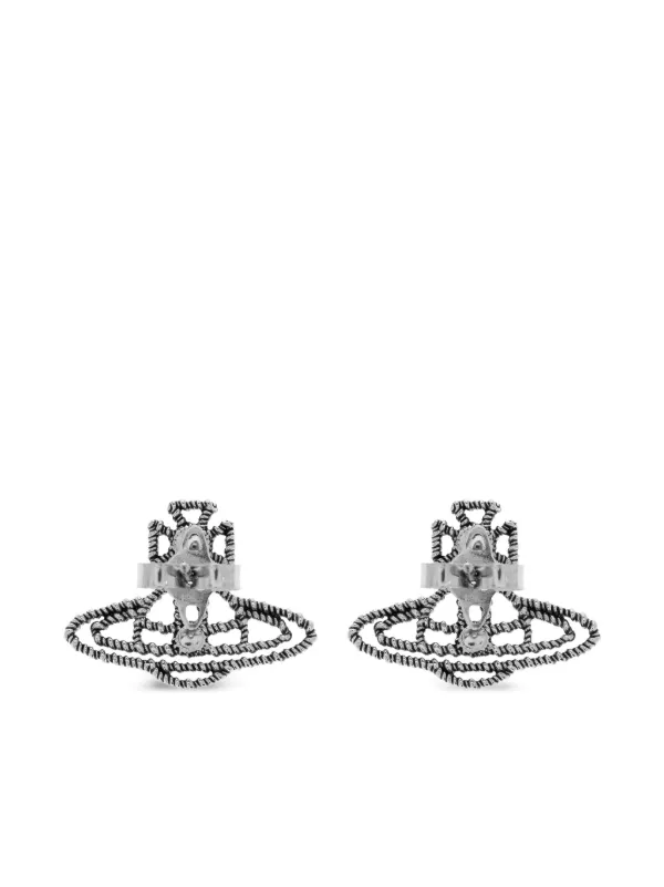 Vivienne Westwood Orb クリスタル ピアス | シルバートーン