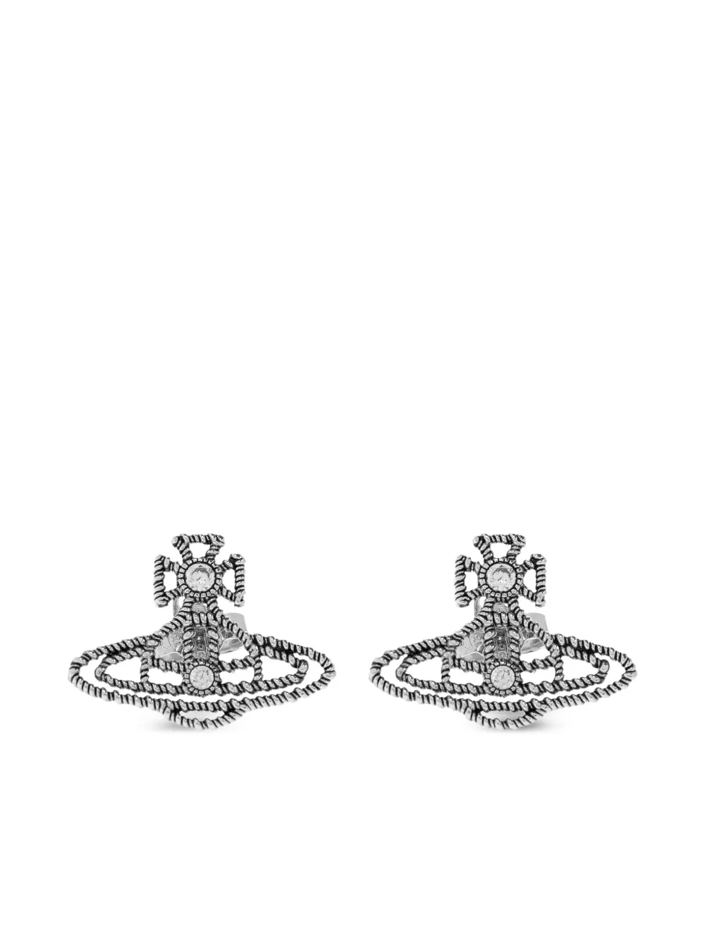 Vivienne Westwood Orb クリスタル ピアス | シルバートーン