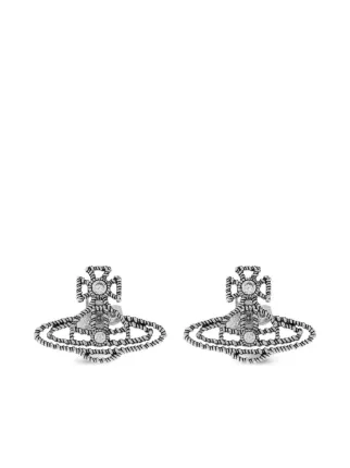 vivianwestwood クリスタルピアス Vivienne Westwood Orb クリスタル ピアス | シルバートーン | FARFETCH JP