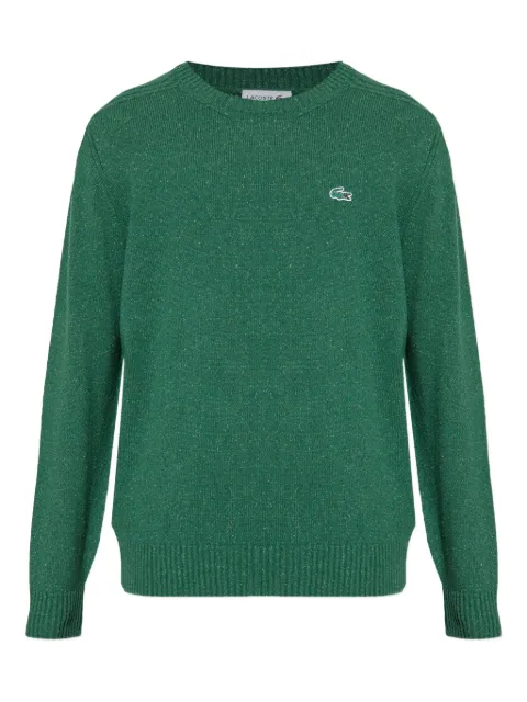 Lacoste embroidered-logo wool sweater