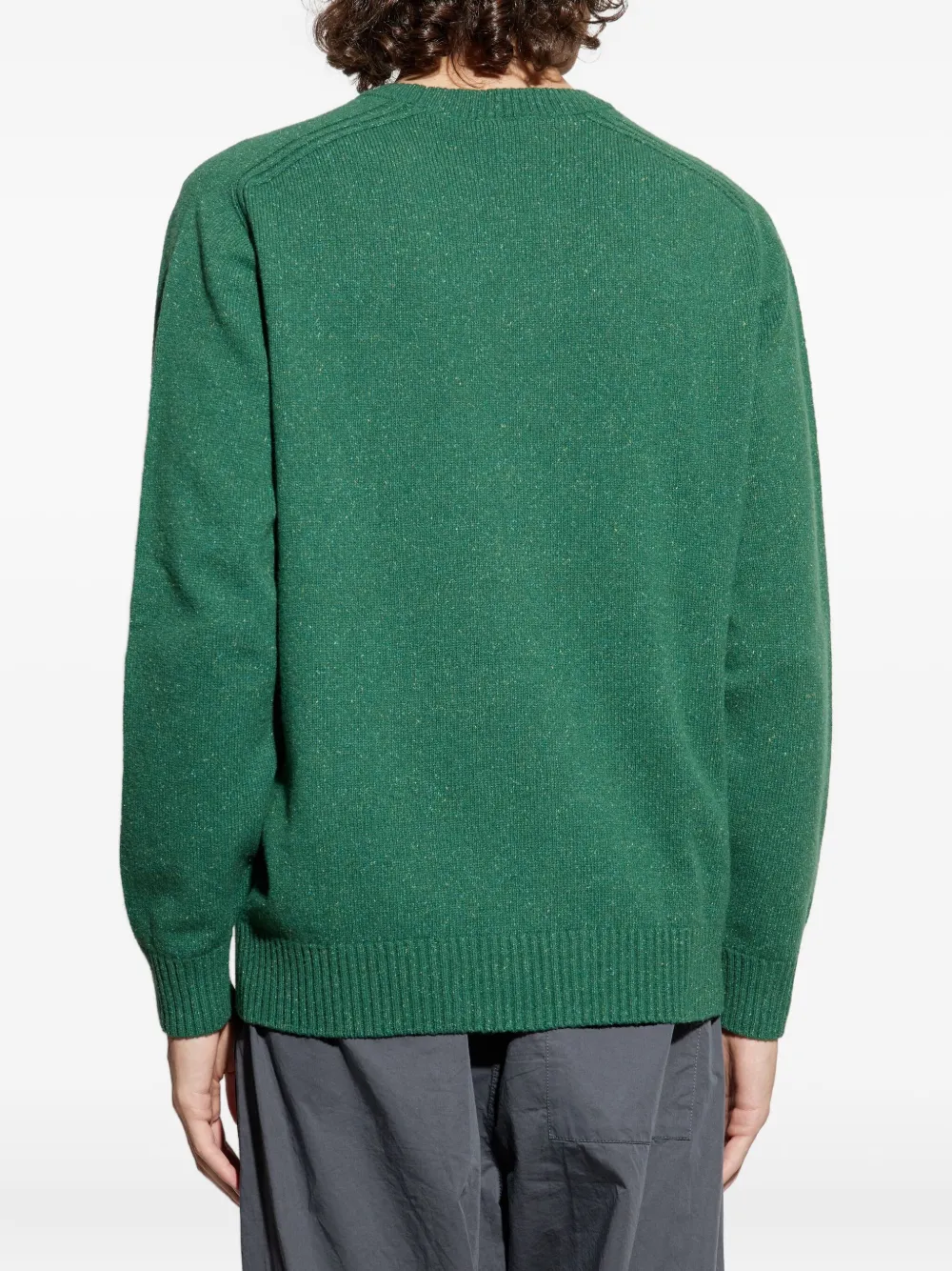 Lacoste Trui met geborduurd logo Groen