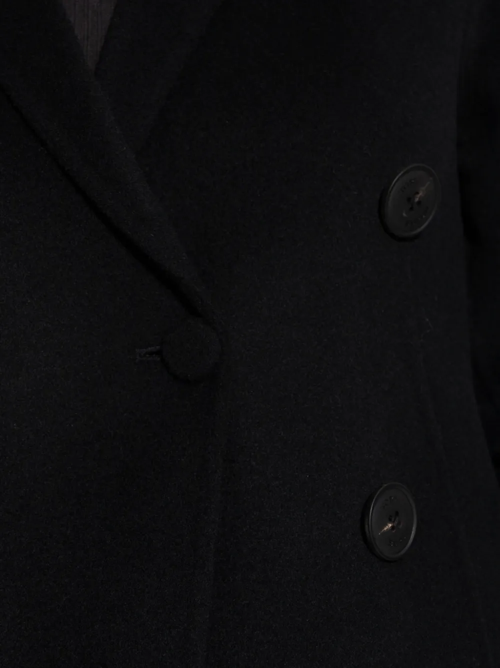 Tory Burch Double-breasted Wool Coat In Black