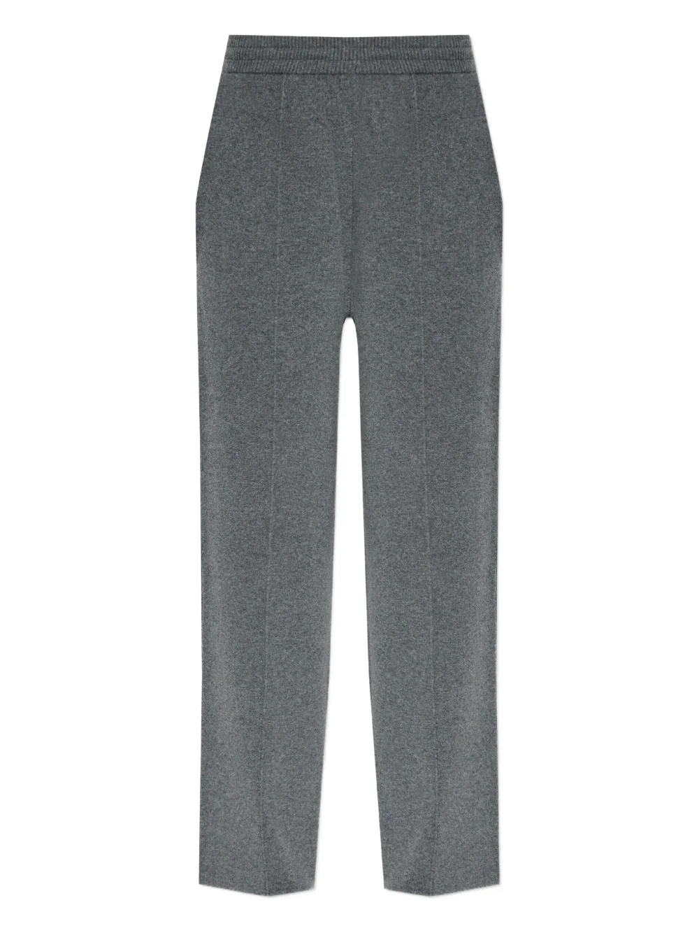 Lanvin Elastic-waistband Side-seam Trousers In Gray