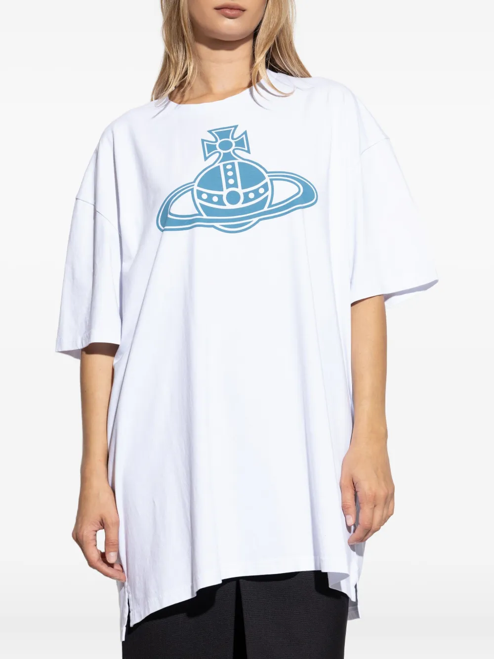 Vivienne Westwood Paris Orb-print T-shirt In White