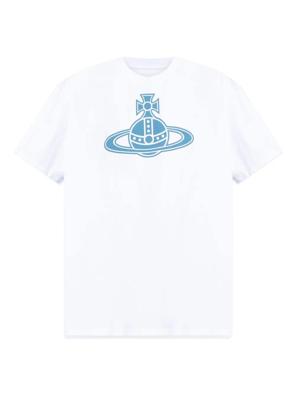 Vivienne Westwood Paris Orb-print T-shirt In White