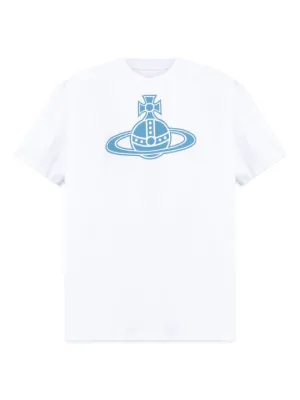 Vivienne Westwood orb-embellished Cotton T-shirt | Blue | FARFETCH