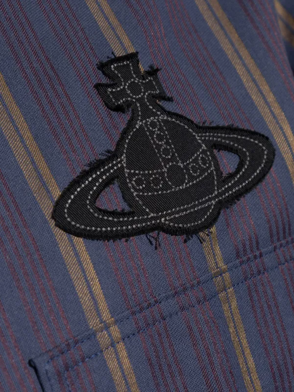 Vivienne Westwood Orb ストライプ シャツ | パープル | FARFETCH JP