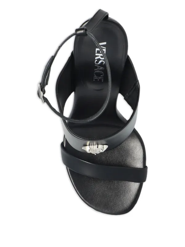 Versace Sandália Pincer Com Salto 85mm | Preto | FARFETCH BR