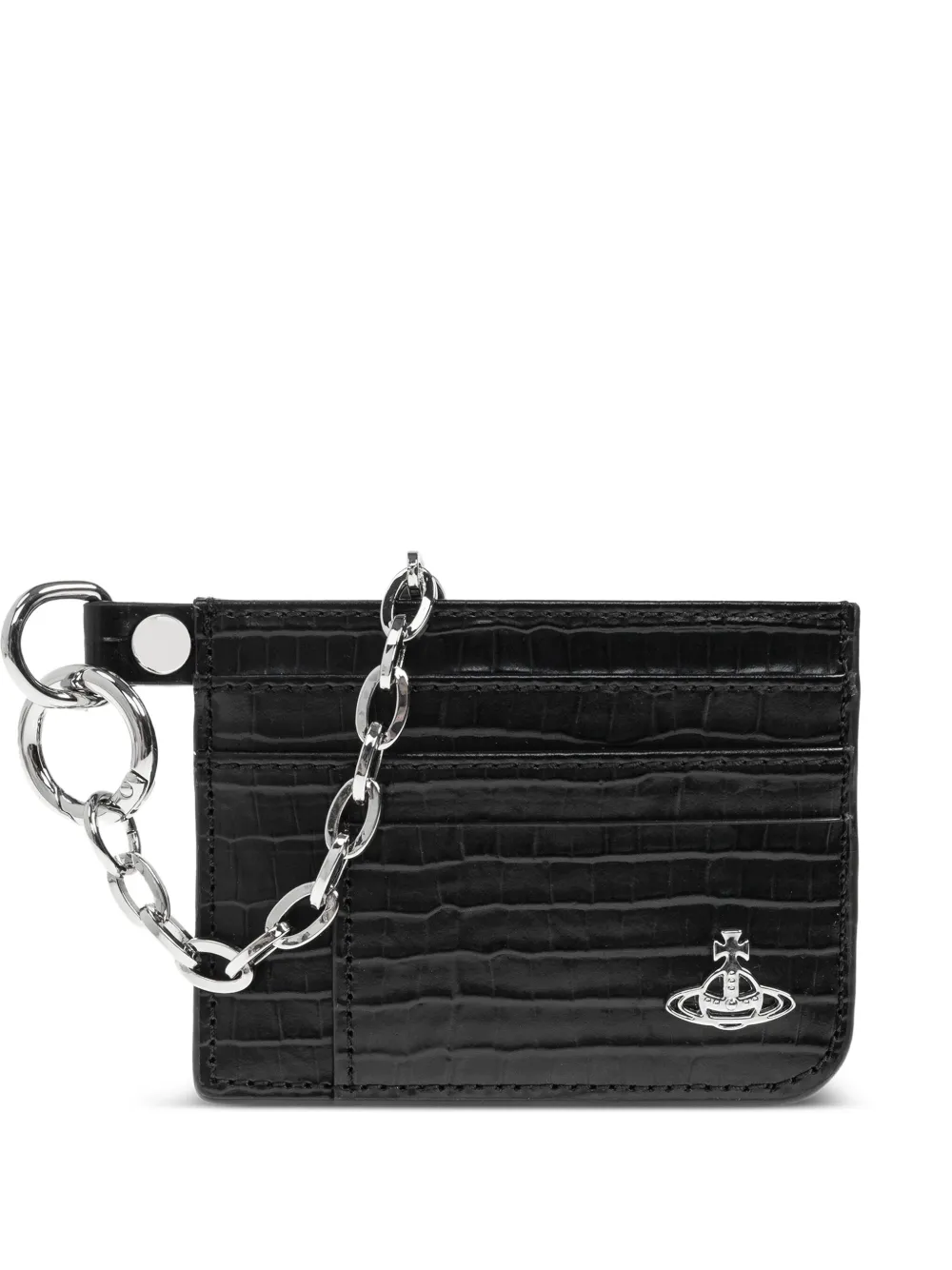 Vivienne Westwood クロコエンボス カードケース - ブラック Vivienne Westwood クロコエンボス カードケース - ブラック