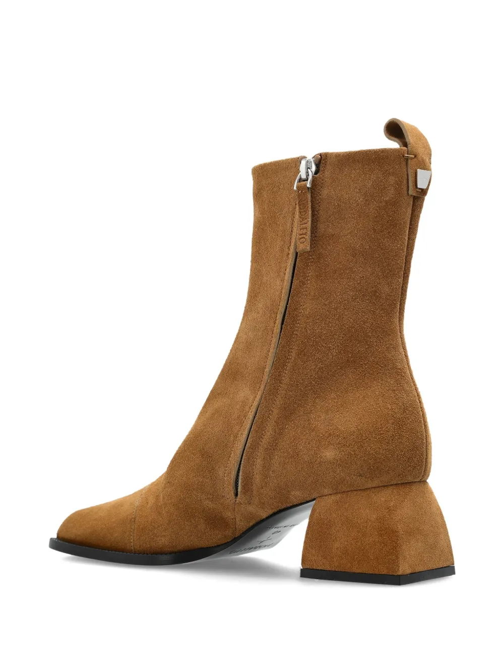 Nodaleto block-heel suede boots Brown