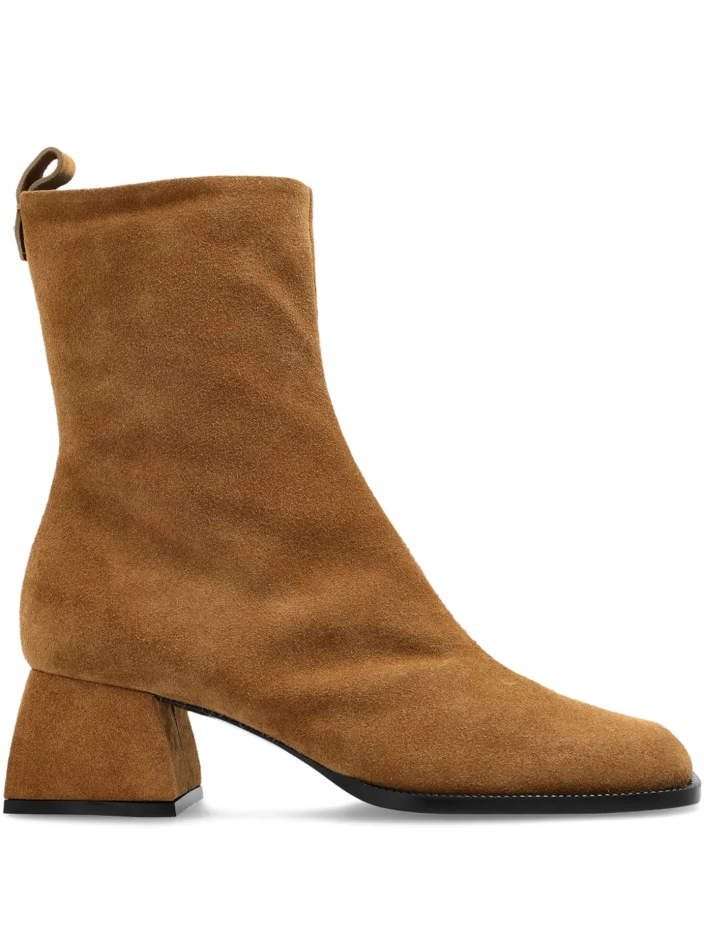 Nodaleto block-heel suede boots Brown
