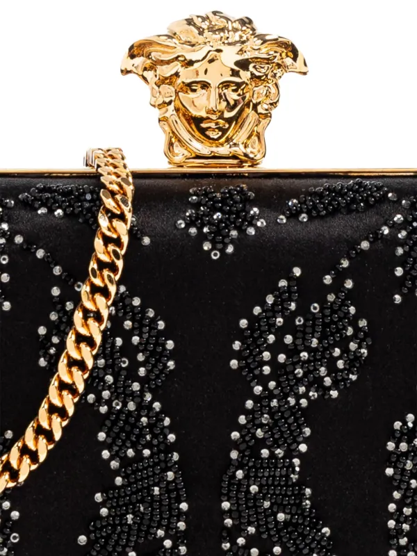 Versace La Medusa Clutch Bag | Black | FARFETCH