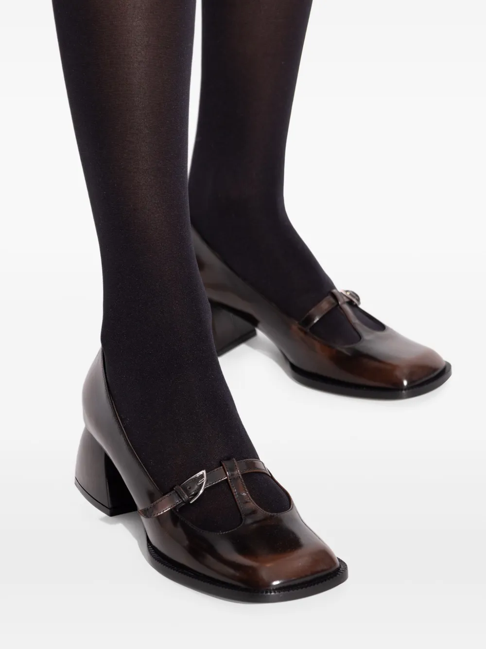 Nodaleto 55mm buckle-detail pumps Brown