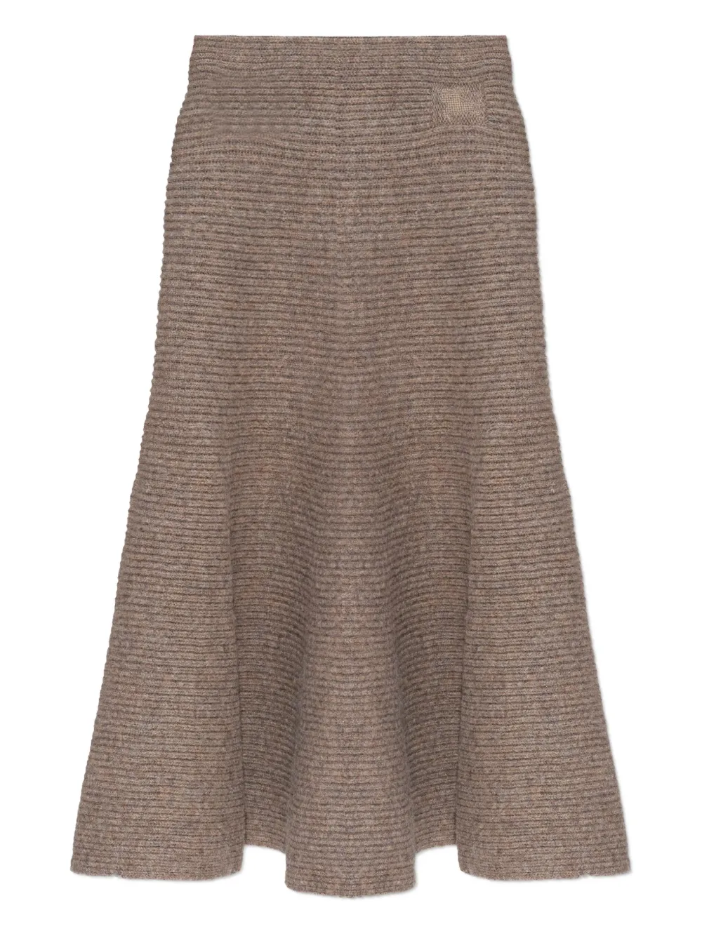 Burberry ribbed-knit flared skirt - Toni neutri