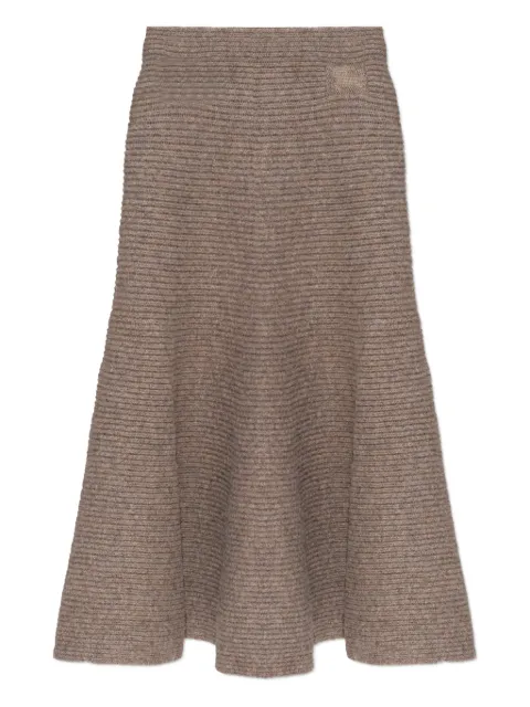 Burberry falda tejida de canalé