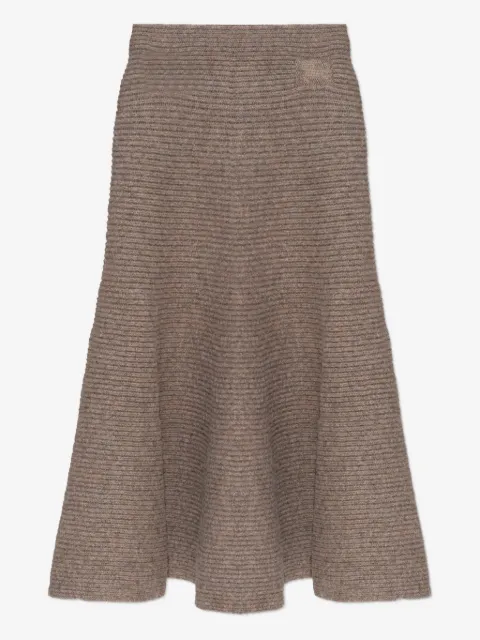 Burberry falda tejida de canalé