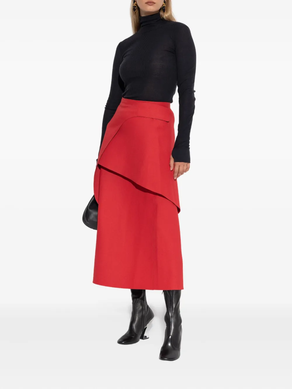 Tory Burch Asymmetrische midi-rok - Rood