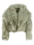 Molo faux-fur cropped jacket - Grey