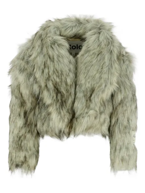 Molo faux-fur cropped jacket