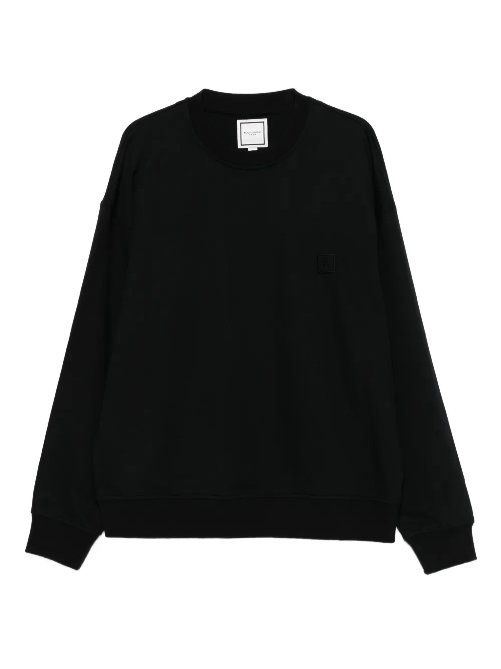 Wooyoungmi logo-patch long-sleeved sweater | Black | Image 1