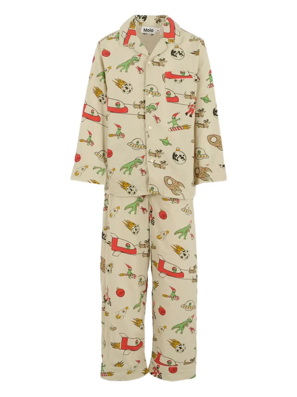 Molo space-print tracksuit | Neutrals | Image 1