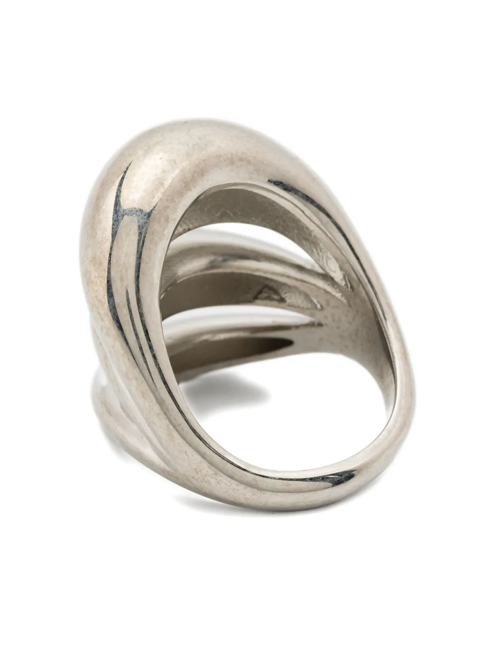 Panconesi Triptych Blow Up Ring In Silver