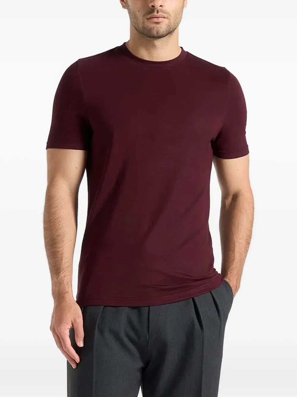 Manière De Voir Armand crew-neck T-shirt | Red | Image 1