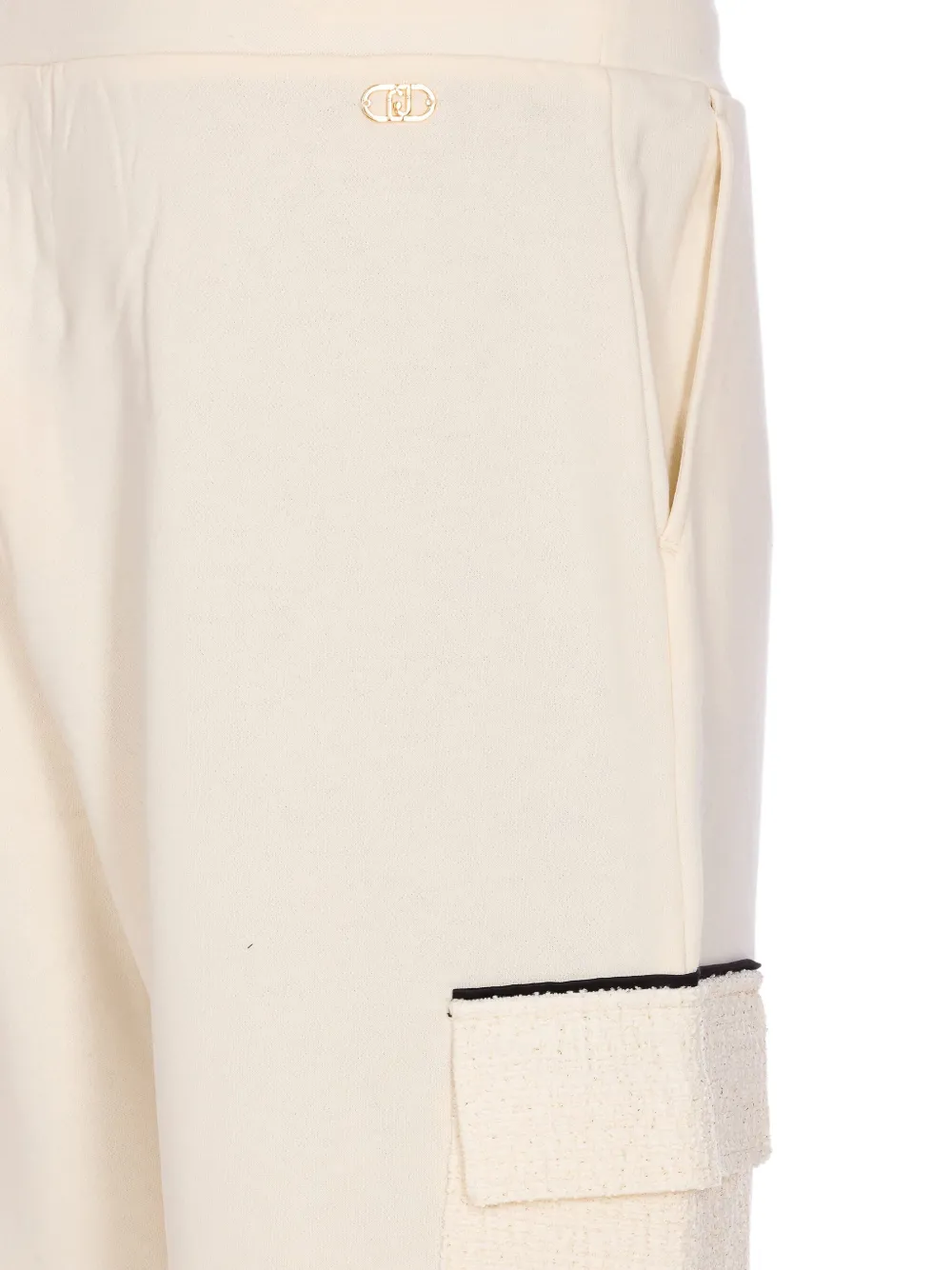 Liu •jo Cargo-pocket Trousers In Neutral