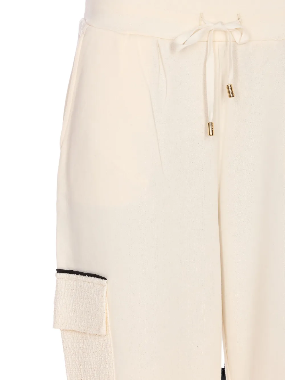 Liu •jo Cargo-pocket Trousers In Neutral