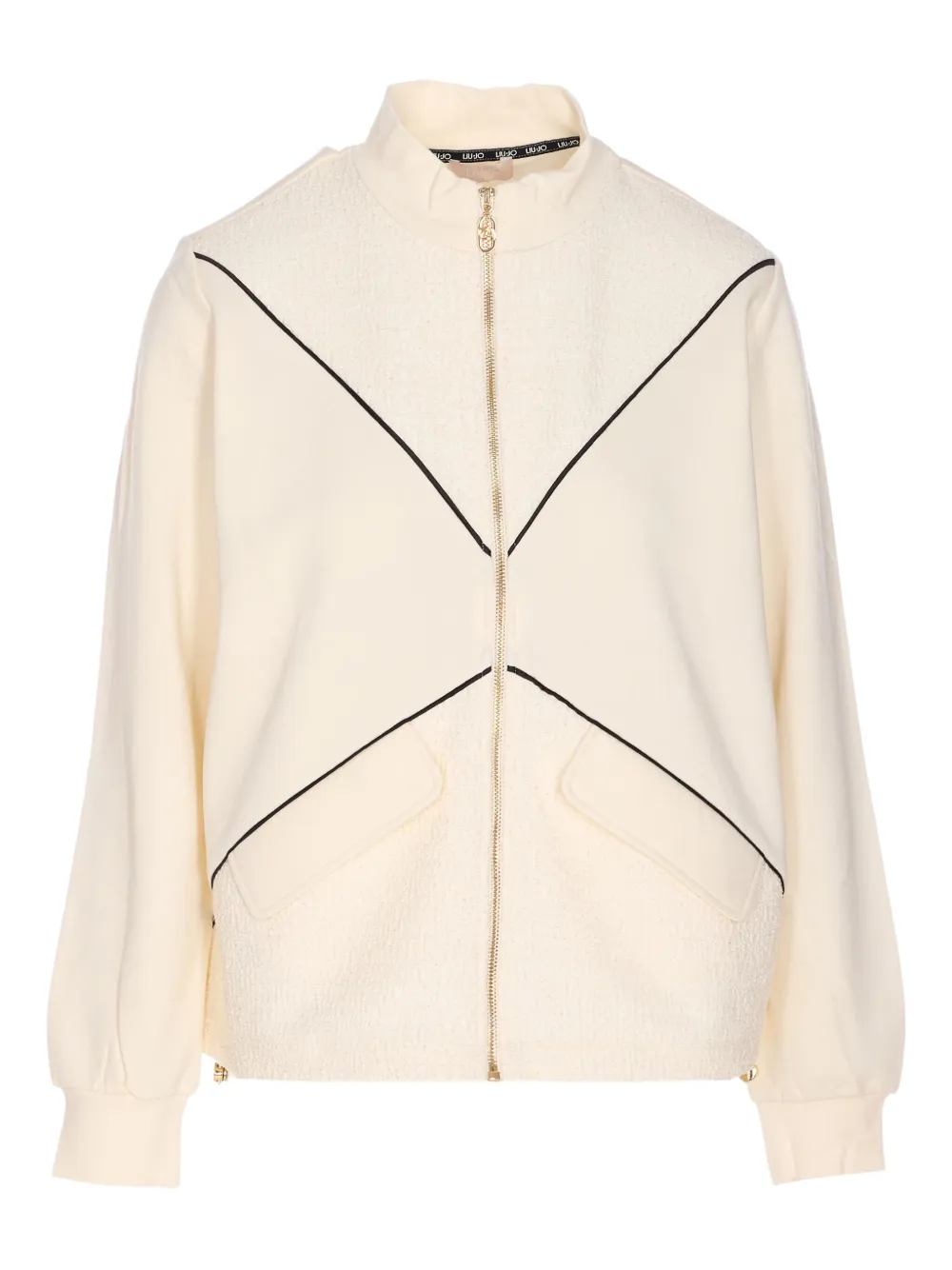 Liu •jo Zip-fastening Sweatshirt In Neutral