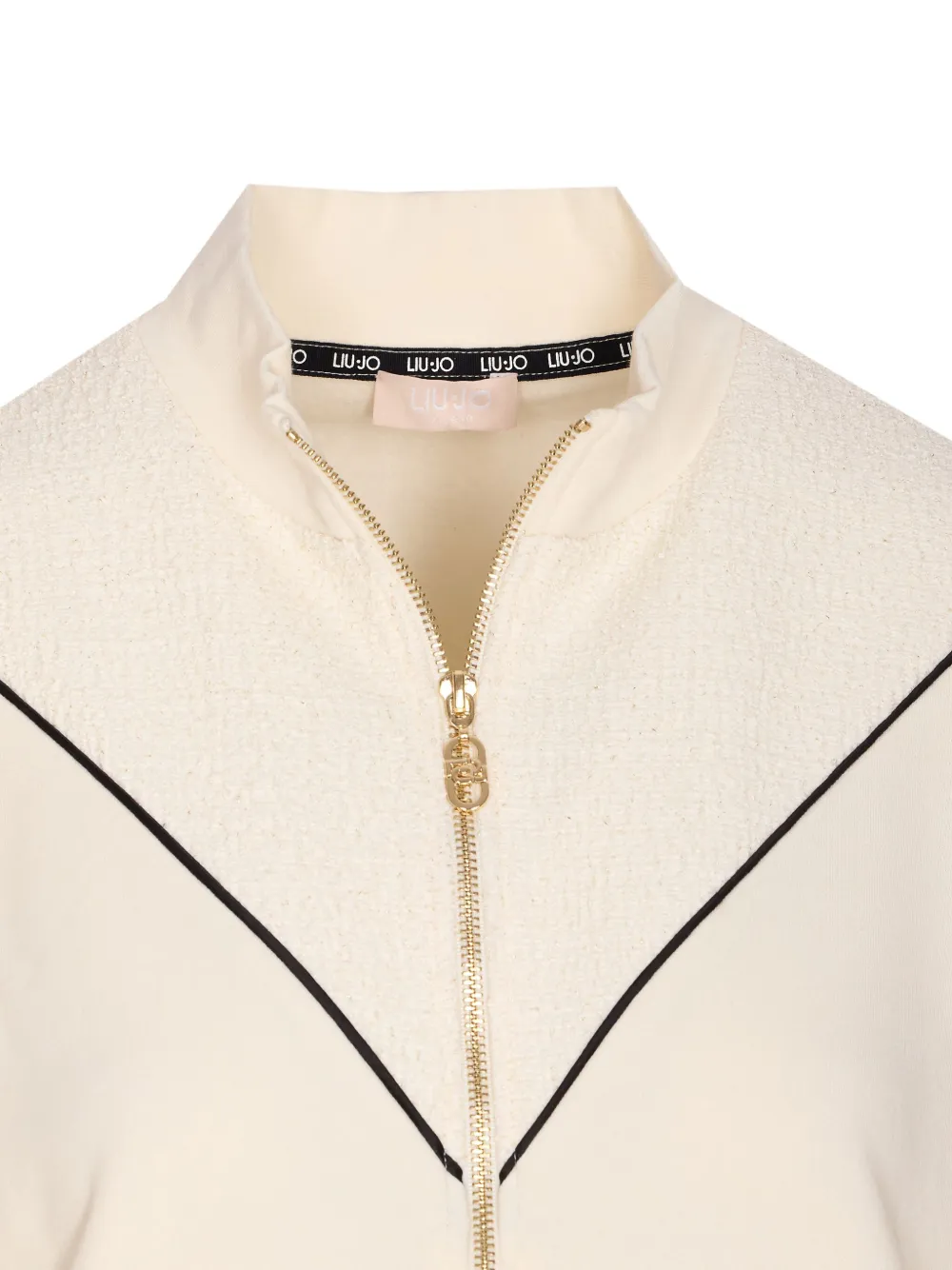 Liu •jo Zip-fastening Sweatshirt In Neutral
