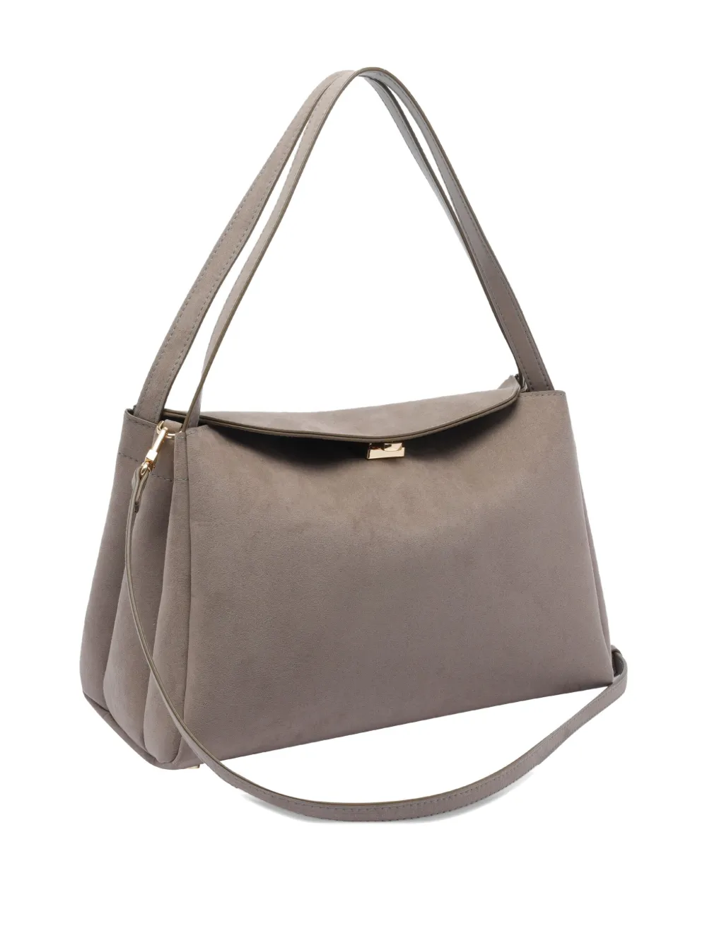Themoirè Eudora schoudertas met magnetische sluiting Grijs