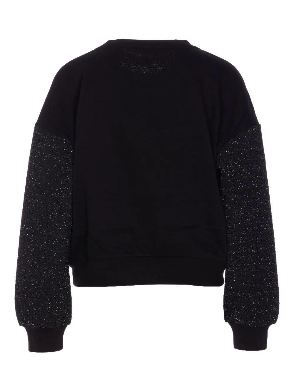 Liu •jo Lurex-embellishment Sweatshirt In Black