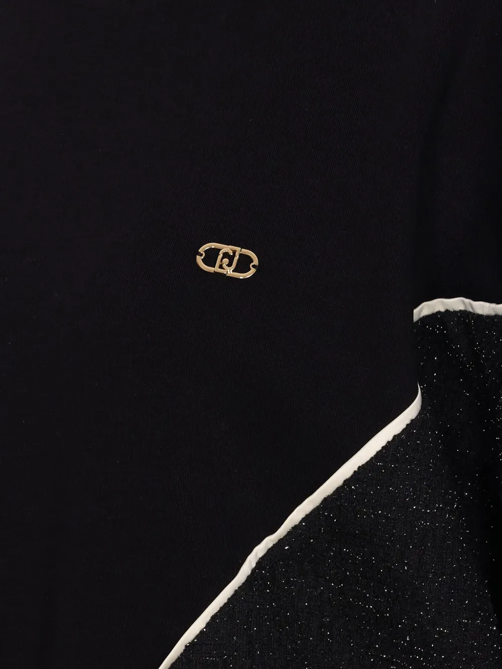 Liu •jo Lurex-embellishment Sweatshirt In Black