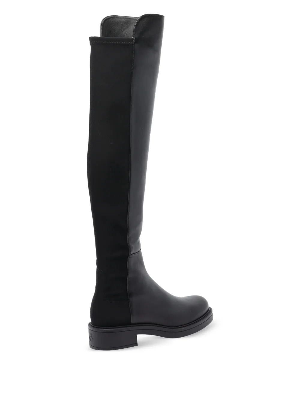 Stuart Weitzman Leren knielaarzen Zwart