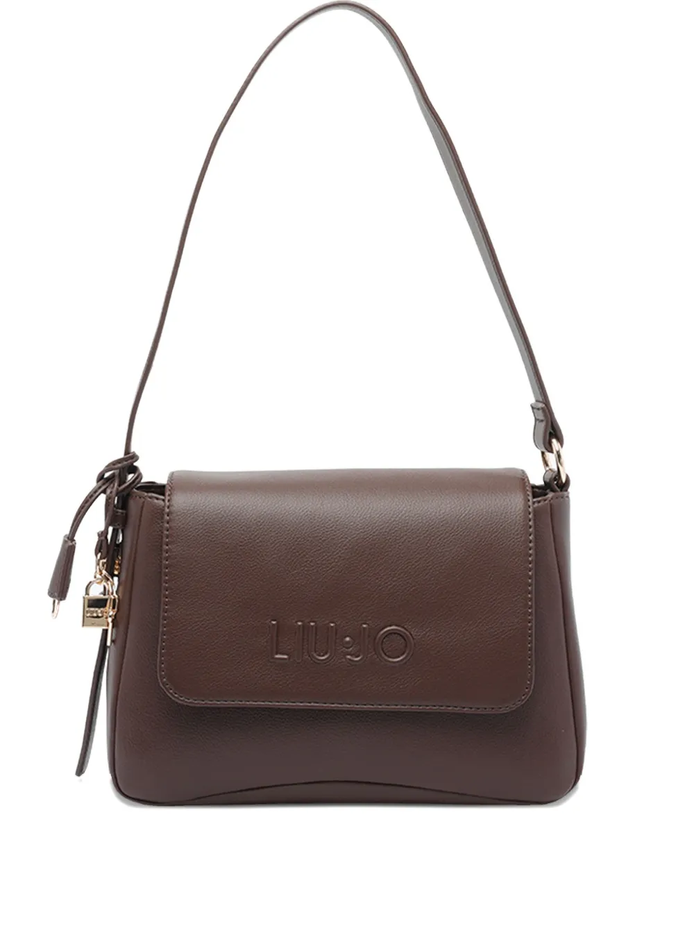 LIU JO embossed key-charm shoulder bag | Brown | Image 1