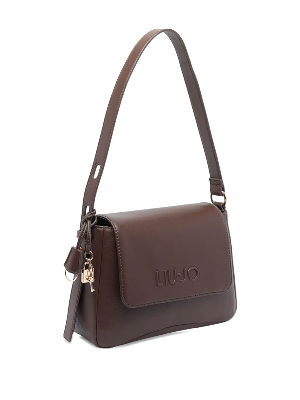 Liu •jo Medium Logo Hobo Bag With Adaptable Strap In Brown