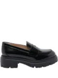 Stuart Weitzman penny-slot platform loafers - Black