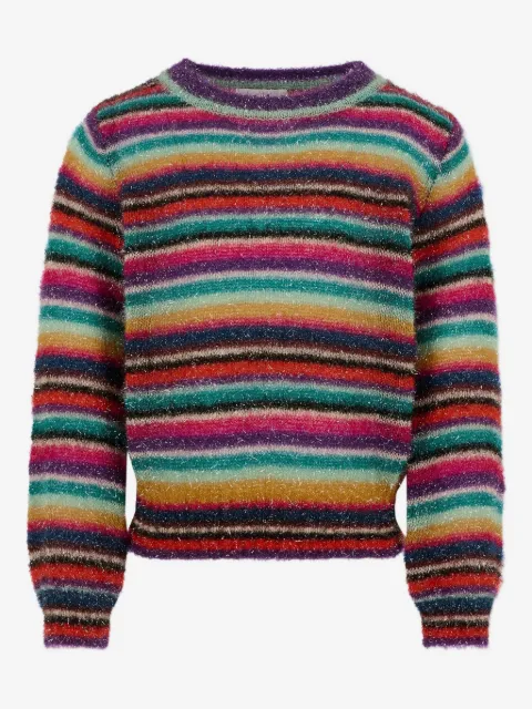 Molo rainbow-stripe sweater 