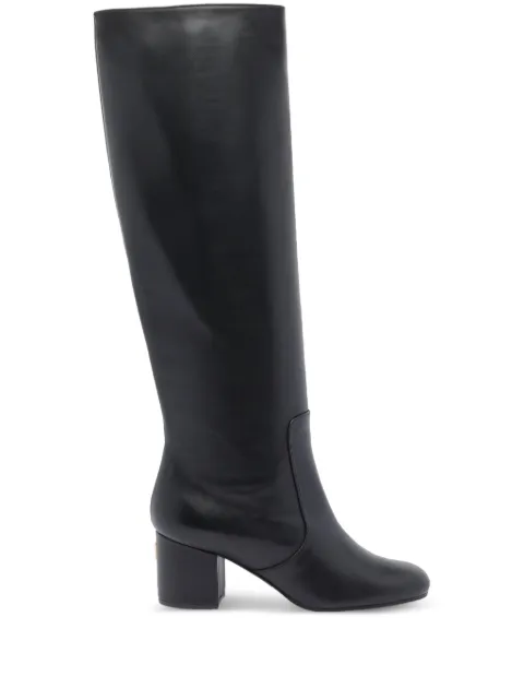 Via Roma 15 Kniehohe Stiefel mit Blockabsatz 65mm