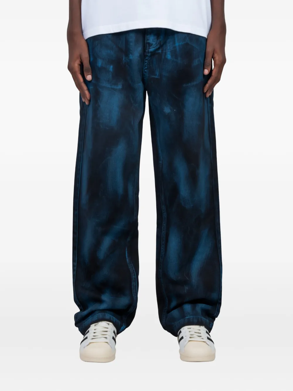 Arte Antwerp paint-splatter jeans | Blue | Image 1