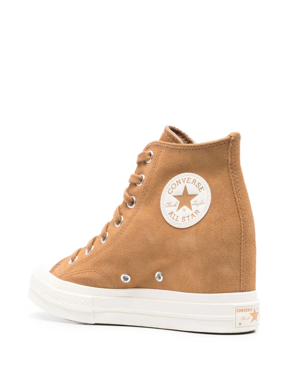 Converse Chuck 70 sneakers met plateauzool Bruin